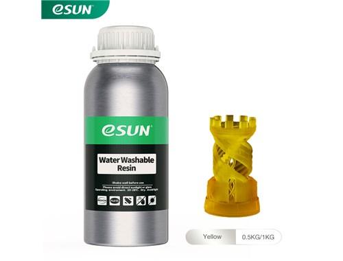 Gambar ESUN WATER WASHABLE RESIN 0.5 KG BOTTLE FOR SLA 3D PRINTER - YELLOW dari Gunatek Jakarta undefined Tokopedia