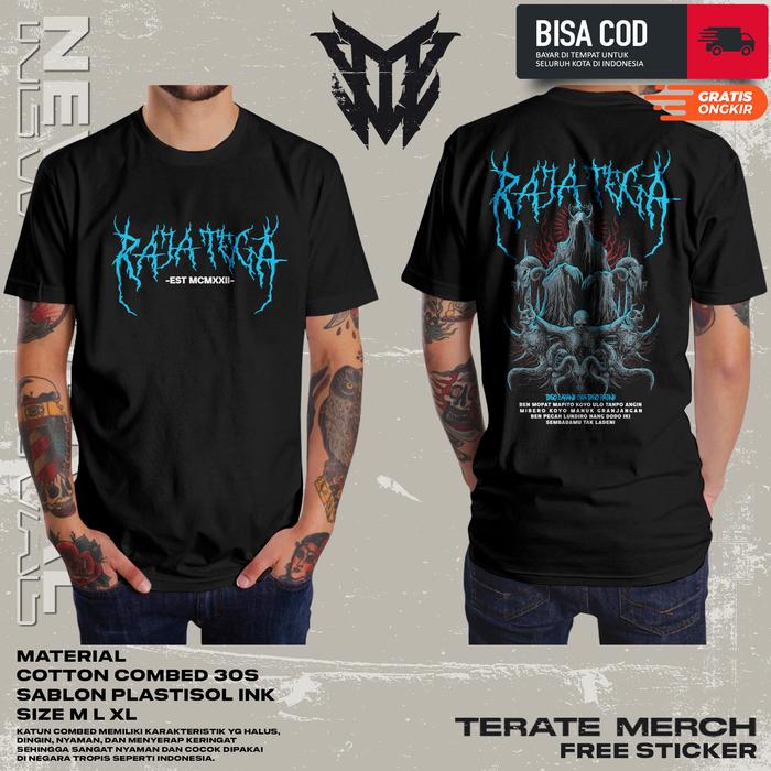 Gambar KAOS RAJA TEGA • KAOS RAJA TEGA TERBARU • KAOS PSHT RAJA TEGA - Hitam, M dari official terate merch undefined Tokopedia