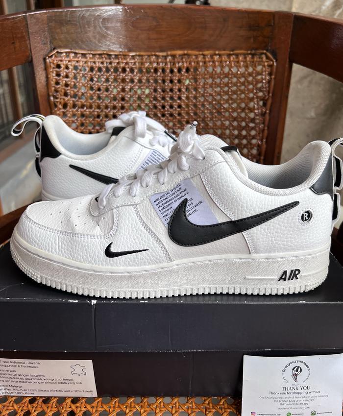 NIKE AIR FORCE LOW LV8 UTILITY WHITE original 100% di  Tokopedia