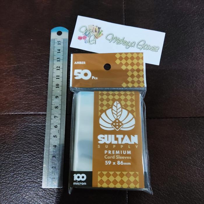 Gambar Sultan Amber 62mm X 89mm Board Game Sleeves Small 50pcs - 100micron dari Mekuya Games undefined Tokopedia