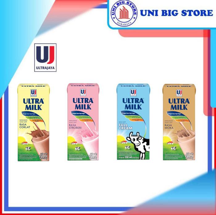 Promo Harga Ultra Milk Susu UHT Coklat 250 ml - Tokopedia