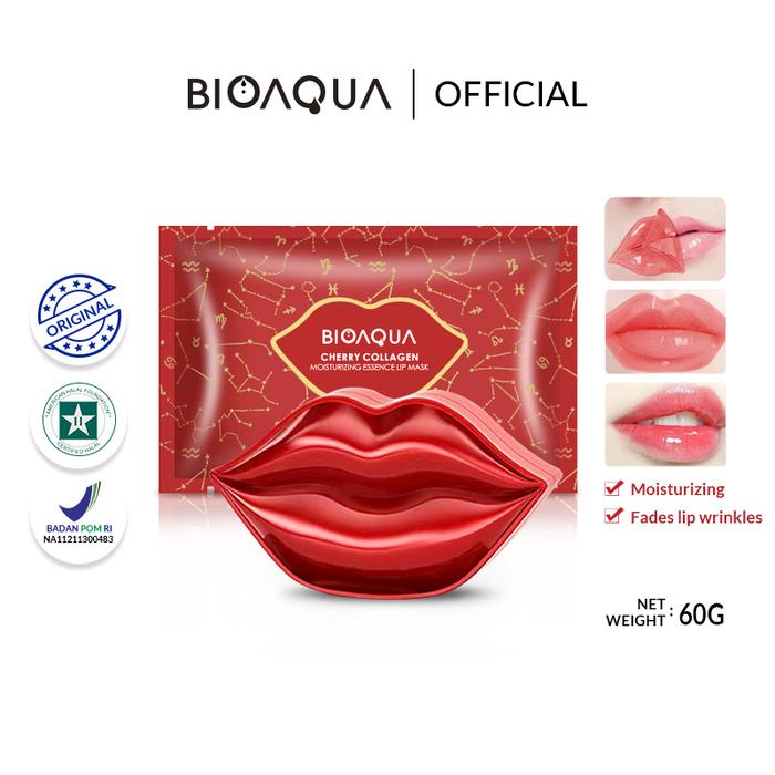 Gambar 【BPOM】BIOAQUA Cherry collagen Moisturizing Essence Lip Mask 60g - Lip Mask 60g dari BIOAQUA Official Store undefined Tokopedia