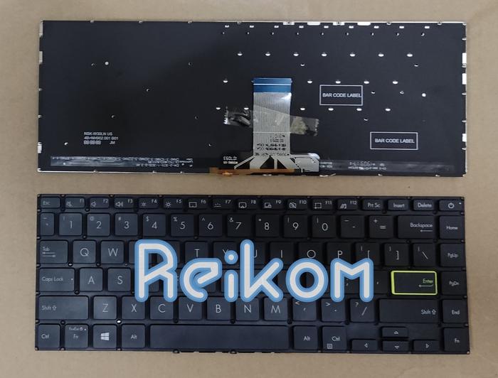 Gambar Keyboard untuk Asus tipe Vivobook E410 E410kao E410m E410ma E410mao Vivobook S14 M433 M433i M433ia M433u M433ua S433 S433e S433ea S433eq S433f S433fl S433j Q407 Q407i Q407iq X421 X421eay X421epy X421e X421eqy X421f X421fqy X421iay - Hitam dg lampu dari Reikom undefined Tokopedia