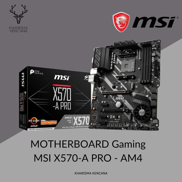 Jual MOTHERBOARD Gaming MSI X570-A PRO AM4 Kota Malang