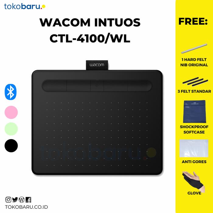 Jual Wacom Intuos CTL 4100 WL Pink BLUETOOTH Small garansi resmi