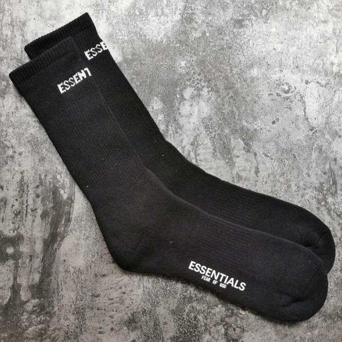 Gambar 'TERLARIS' KAOS KAKI ESSENTIALS FEAR OF GOD / FOG FRONT LOGO CREW - BLACK dari dindinmalls undefined Tokopedia