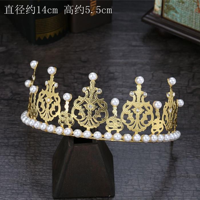 Gambar Topper Kue Ulang Tahun Hiasan Kue Mahkota - Dekorasi wedding Cake - Gold Kecil dari Crystall Puding dan Cake undefined Tokopedia