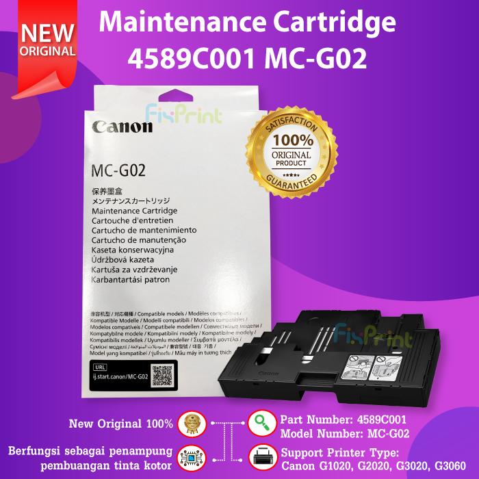Gambar Maintenance Cartridge Canon 4589C001 MC-G02 G02 G2020 G3020 G670 G570 - BOX ORIGINAL dari FixPrint Indonesia undefined 5 Tokopedia