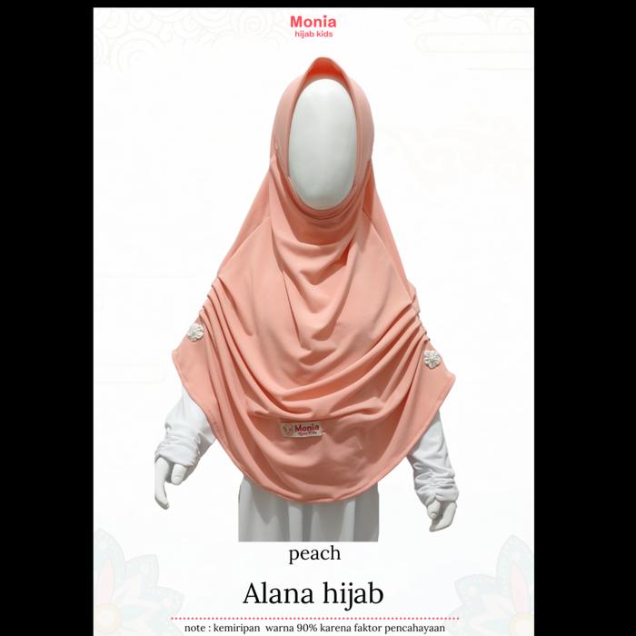 Gambar JILBAB ANAK INSTAN ALANA BY MONIA HIJAB SIZE M - PEACH dari Gerai Hijabkoe undefined Tokopedia