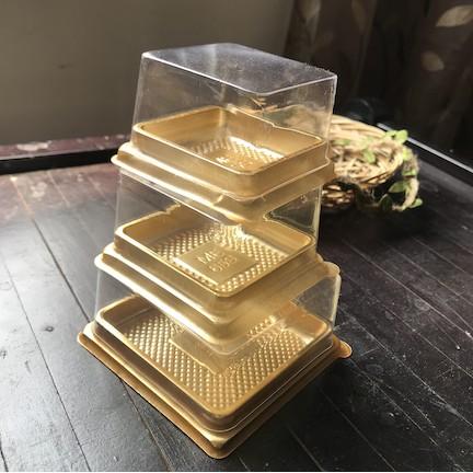 Gambar tray mooncake size 50gr 75gr 100gr 125gr mika kue bulan isi 10pcs/pack dari Husa Packaging undefined Tokopedia
