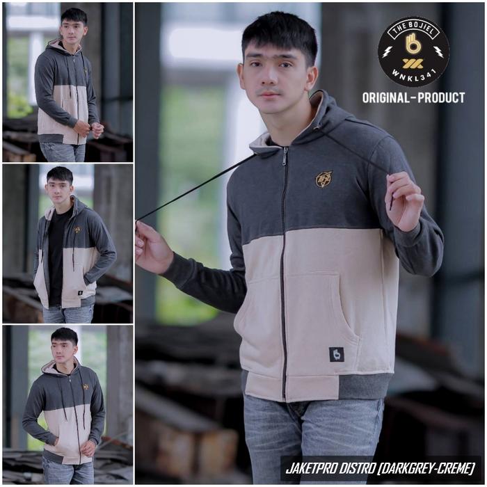 Gambar Switer pria jumper 3D color - sweater hoodie distro murah original - Darkgrey-Creme, XL dari Jaketpro Distro Ltd undefined Tokopedia