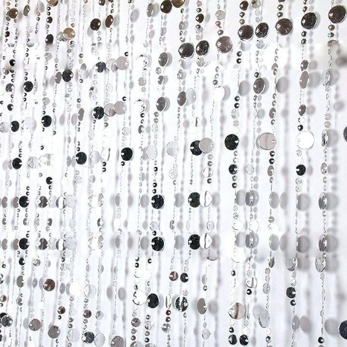 Gambar Tirai Silver Sequin Curtain - SILVER dari Afternoon Store undefined Tokopedia
