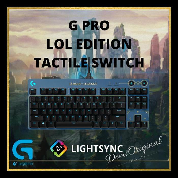 Gambar PROMO Logitech Gaming Keyboard LOL League of Legends G Pro GPro TKL - Bubblewrap dari Famaa Shop undefined Tokopedia