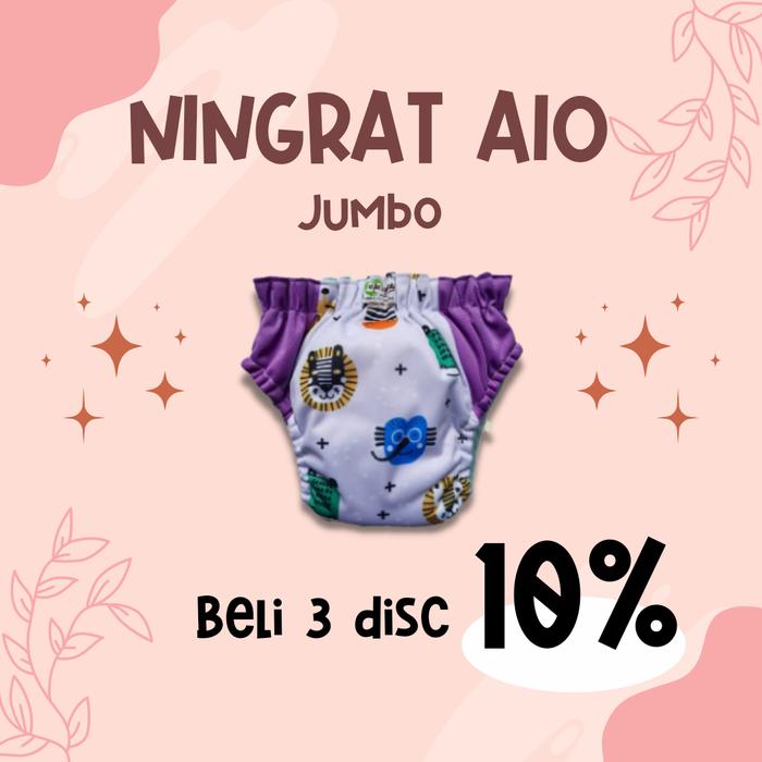 Gambar Cloth Diaper Popok Kain Celana Pants Murah Simple Jumbo NINGRAT AIO - random dari Jakarta Clodi undefined Tokopedia