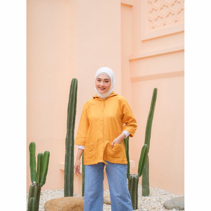 Gambar atasan wanita linen lip linen outer fashion wanita fashion kekinian - mustard dari CV.Pusat_Baju_Murah.id undefined Tokopedia