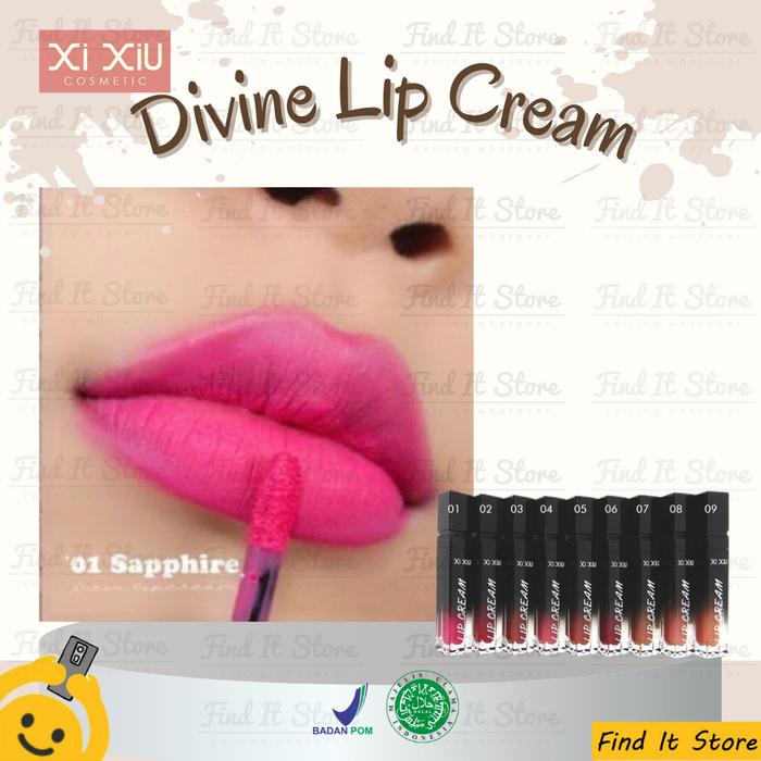 Gambar Xi Xiu Divine Lip Cream | Light Pigmented Matte | Original BPOM - 02-Joane dari Find It Store undefined 5 Tokopedia