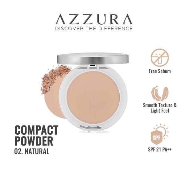 Gambar Bedak Azzura Compact Powder All Shade - 02 Natural dari Bellashoppu undefined 4 Tokopedia