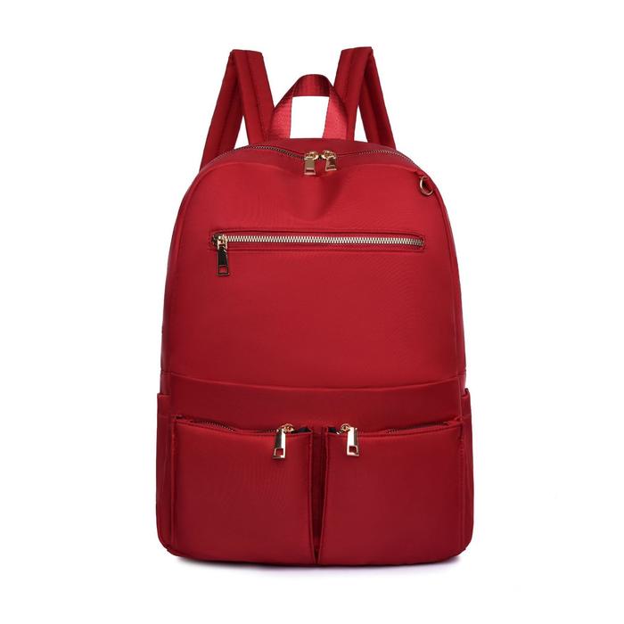 Gambar Tas Ransel Wanita Import MWS 3234 Ukuran Besar Dapat Masuk Laptop - Merah dari ManWomanShop undefined Tokopedia