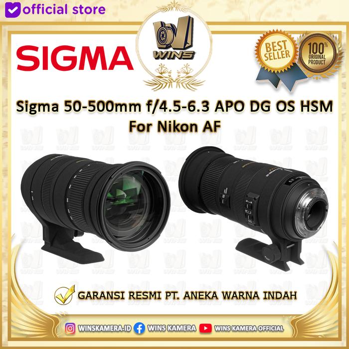 Promo Sigma 50-500mm f/4.5-6.3 APO DG OS HSM Lens for Nikon