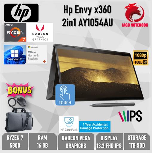 Gambar Hp Envy X360 Ryzen 7 16GB Ram 1TB SSD backlite Winows + OHS+Stylus pen - UNIT ONLY dari JAGO Notebook undefined Tokopedia
