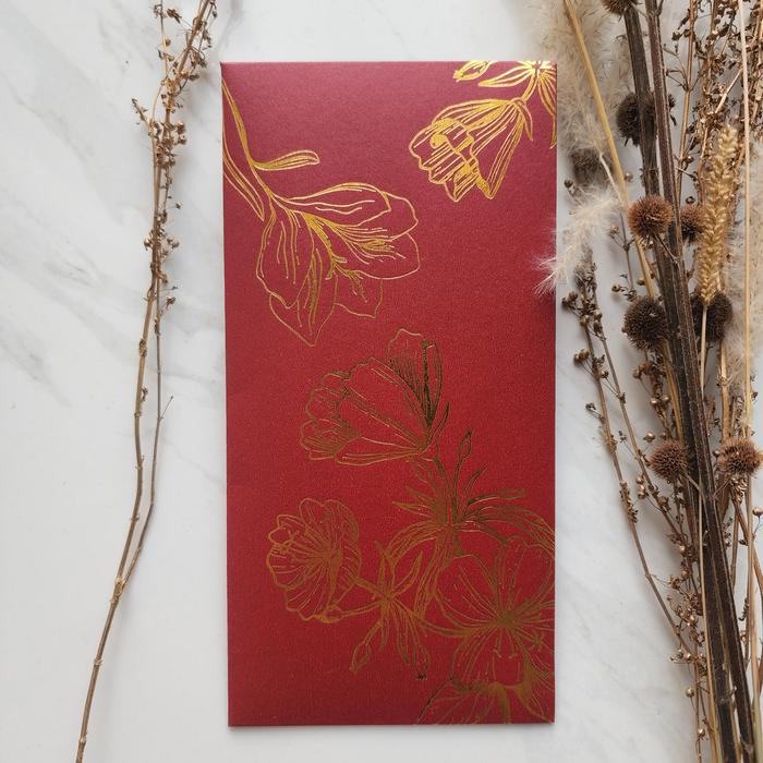 Gambar Amplop Uang Bunga Jumbo Premium / Angpao Bunga Fancy Paper/Amplop Gaji - Red Matador dari Dealustre Design undefined Tokopedia