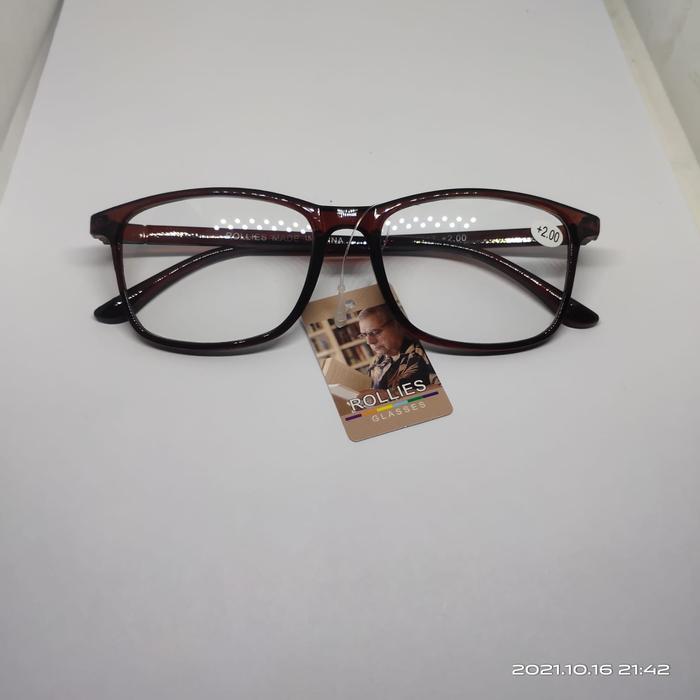 Gambar Kacamata Baca Plus Pria Dan Wanita +100 s/d +300 Free Kotak Dan Lap - BROWN, +1.00 dari Vanostore.id undefined Tokopedia