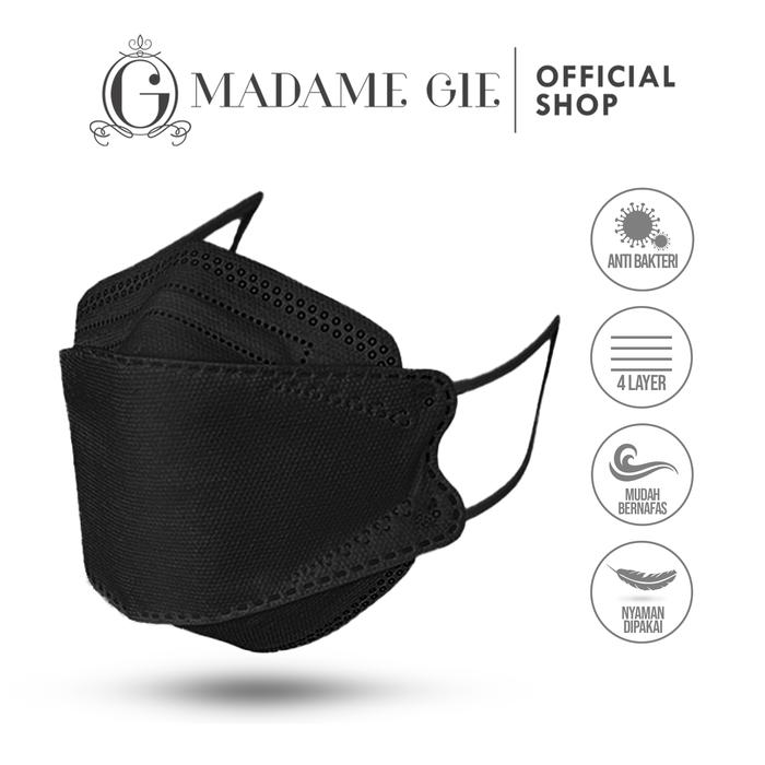 Gambar Masker KF94 Madame Gie Protect You KF94 Mask - 50 Pcs - Black dari Madame Gie Cosmetics undefined Tokopedia