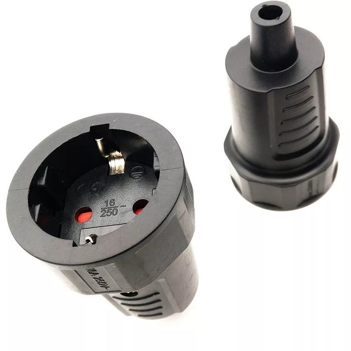 Gambar STEKER KARET / COLOKAN LISTRIK KONTRA KARET MESIN MALE FEMALE 1 SET - Kontra Female dari Makmur Jaya Listrik Kenari undefined Tokopedia