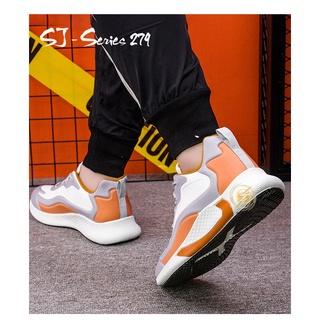 Gambar Sepatu Sneakers Pria Casual Bisa Untuk Kerja Kuliah Hangout - 279 - Orange, 42 dari Idola Mall undefined Tokopedia