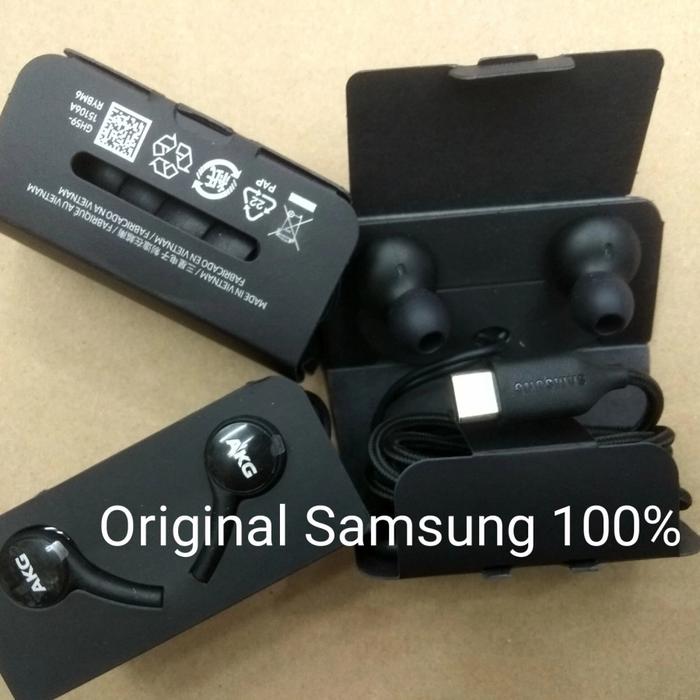 Gambar SAMSUNG Headset Earphone Galaxy S20 FE S20 FE 5G AKG Type C Original - Plastik-Black dari Distributor Aksesoris GadGet undefined Tokopedia