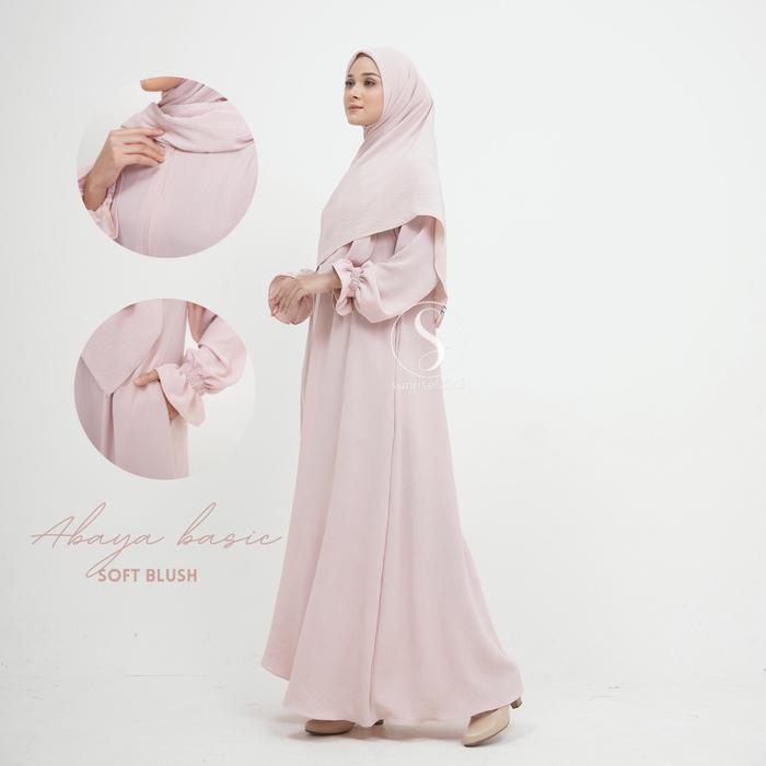 Gambar ABAYA BASIC SIMPLY by Sunriselabel - Softblush, XL dari Sunriselabelpusat undefined Tokopedia
