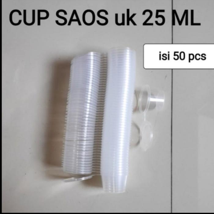 Gambar Cup Saos uk 25ml - 35ml - 50ml Tempat Saos Gelas Kecil - 25ml dari Numbershop99 undefined Tokopedia