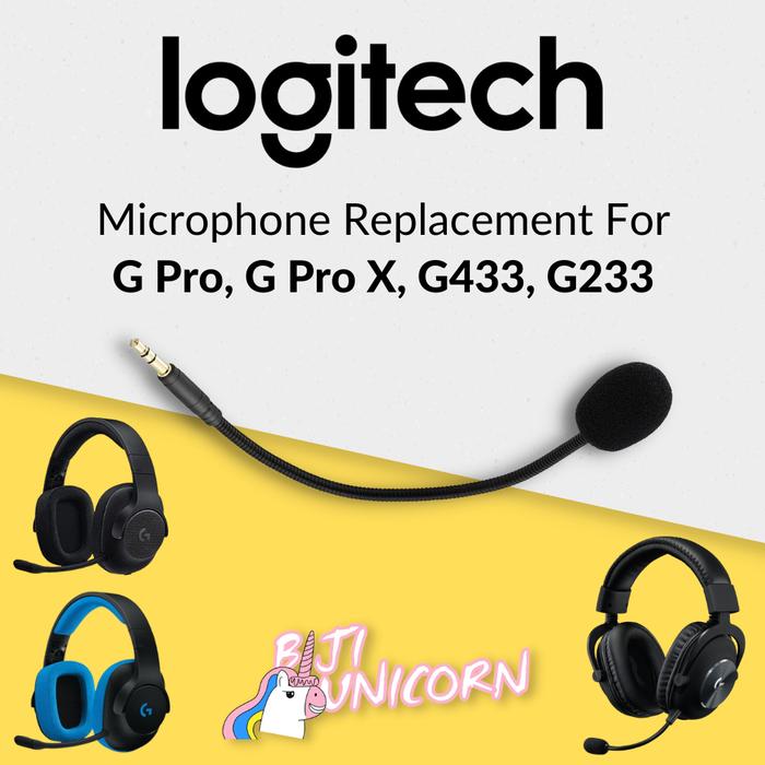 Mic Logitech G433 G Pro G Pro X G233 Headset Microphone Replacement G PRO  G433 G233