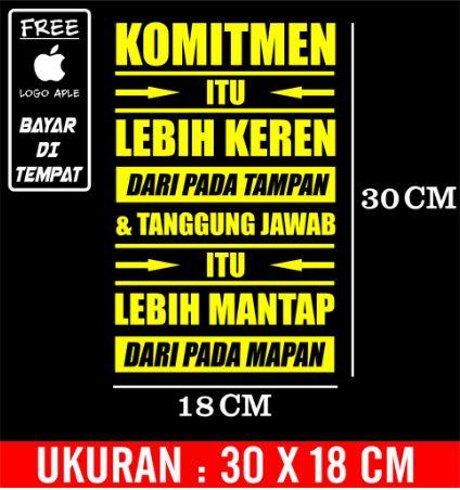 Gambar Cutting sticker mobil stiker kata kata KEREN - Merah dari Pesolex Variasi undefined 5 Tokopedia