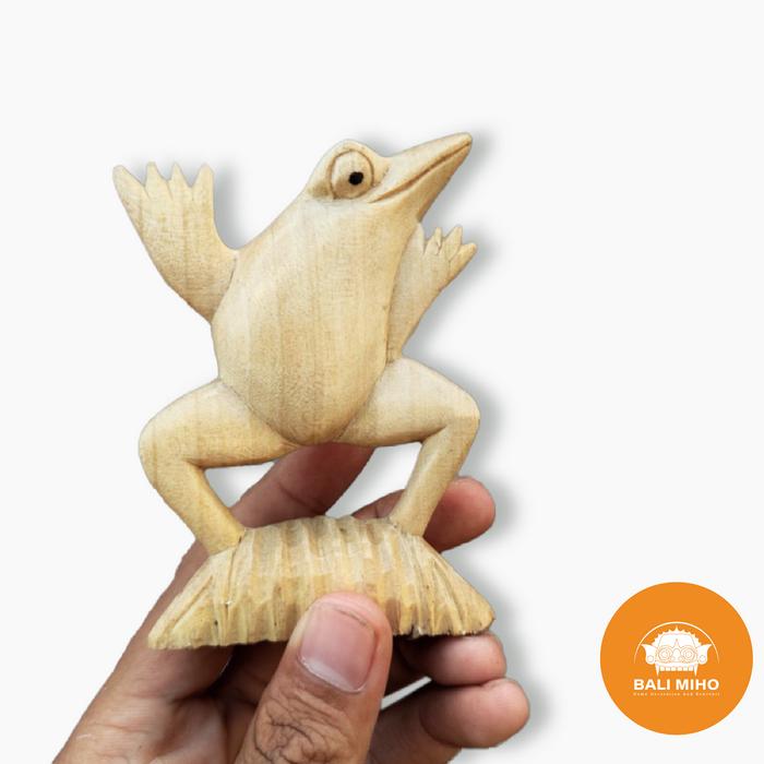 Gambar PATUNG KATAK KAYU/PATUNG KODOK KAYU/PATUNG KATAK/PATUNG KODOK/HIASAN - Putih dari Bali Miho undefined Tokopedia
