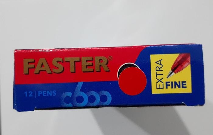 Gambar Pulpen / Ballpoint Faster C600 hitam / biru (1 lusin isi 12 pcs) - Merah, Lusin dari ABC PASAR PAGI LAMA undefined Tokopedia