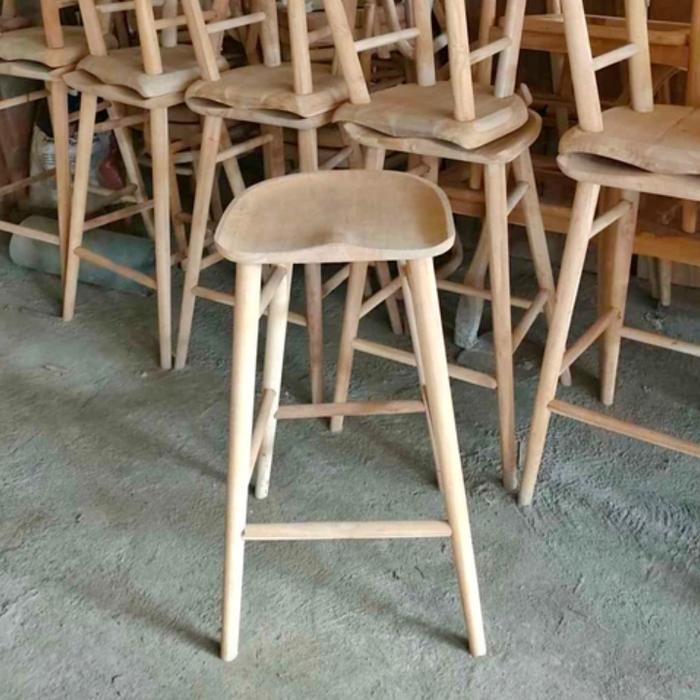 Gambar Termurah! Kursi cafe Bar Stool minimalis - non finishing dari Sabilajati Jepara undefined Tokopedia