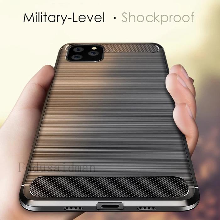 Jual WS7 CASE CARBON RUGGED ARMOR IPHONE 11 PRO MAX ANTI