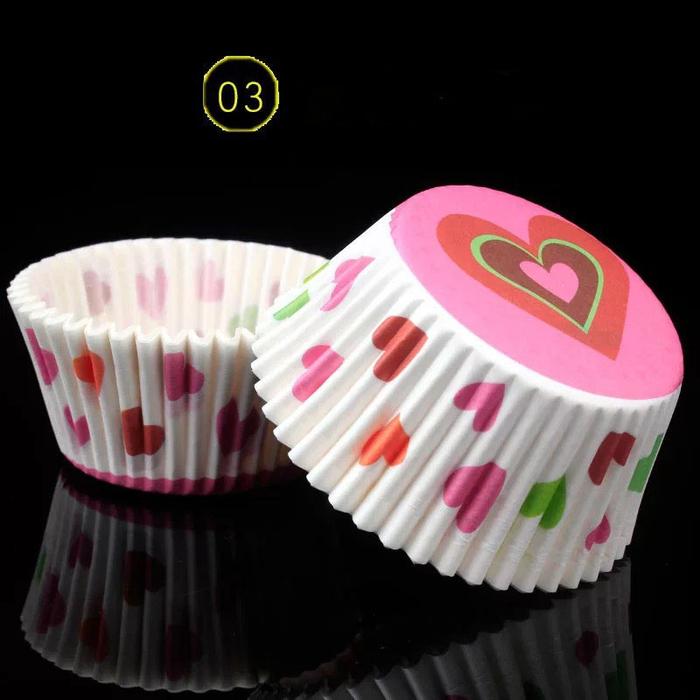 Gambar CM01 100 Pcs Kertas Cup Cake Case Muffin Mochi Liner Motif Warna Kue - 03 dari Nyonya Lie undefined Tokopedia