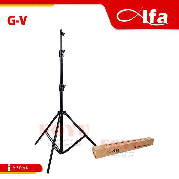 Gambar Alfa | Aluminium Light Stand / Tripod Lampu Alfa G-V - G-V tanpa Tas dari Foyu Photo Medan undefined Tokopedia