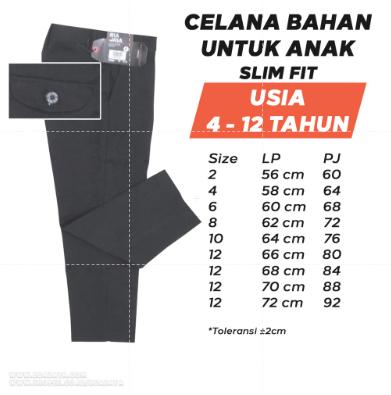 Gambar Celana Dasar Anak Slim Fit 4-12 Tahun - 2-3 tahun dari BDA JAYA undefined Tokopedia