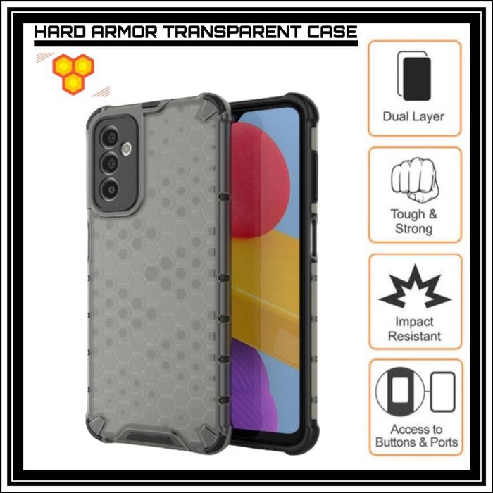 Gambar SAMSUNG GALAXY M23 / F23 5G HONEYCOMB HARD CASE SOFT COVER PC ORIGINAL - GREY, SAMSUNG M23 5G dari Case Thebest undefined Tokopedia