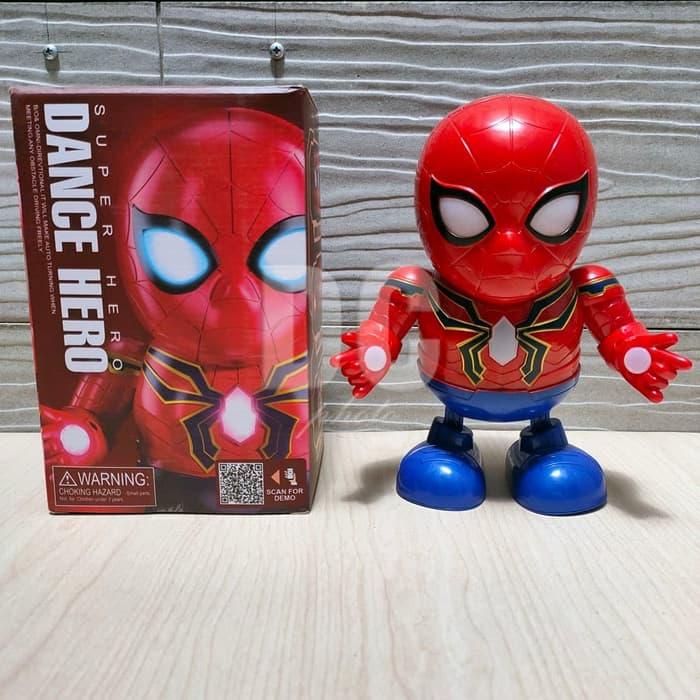 Gambar Mainan Robot Anak Ironman Dance Joget Ironman Hero Bumblebee Dance - Hitam dari SNETOYS undefined Tokopedia