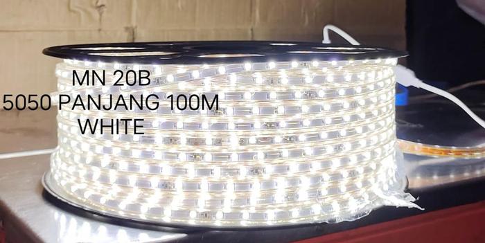 Gambar METERAN LAMPU LED STRIP 5050+Socket/SMD PER METER LED STRIP 5050 SMD - Putih, 5meter dari Mekar Elektrik undefined Tokopedia