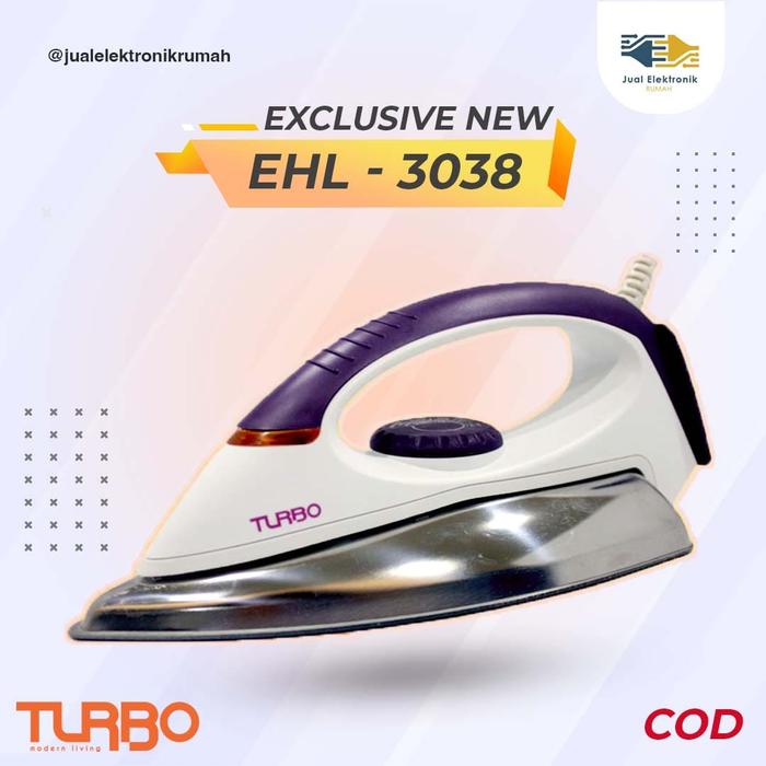 Gambar Turbo Setrika Gosokan Turbo EHL3038 Trylon Glade Original Anti Lengket - ungu putih dari Jualelektronikrumah undefined Tokopedia