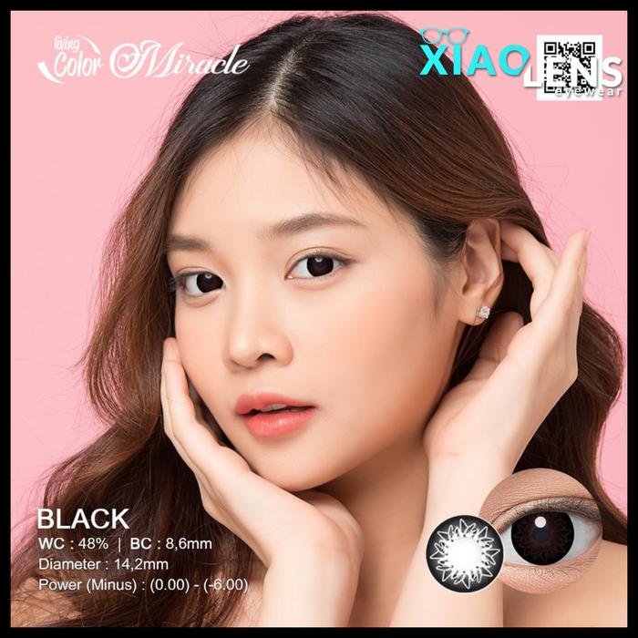 Gambar Softlens Living Color Miracle Diameter 14.2 mm Ready NORMAL & MINUS - Black, Normal dari Xiao Lens undefined Tokopedia