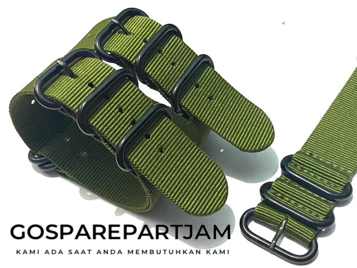 Gambar Tali Jam Tangan Nato Nilon - Strap Nato Nylon Watch Strap 18mm - Hijau, 24 dari Gosparepartjam undefined Tokopedia