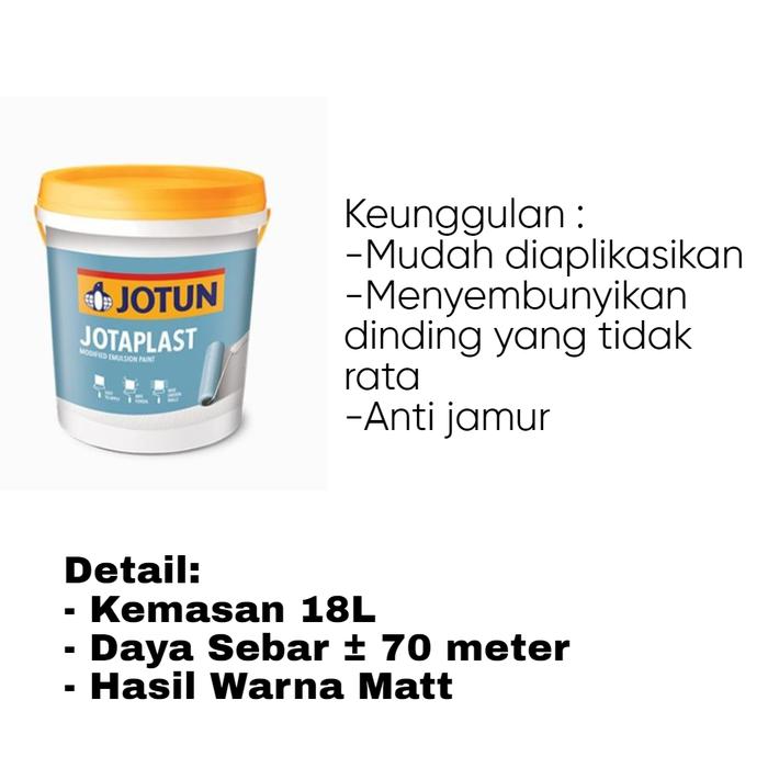 Gambar CAT INTERIOR JOTUN SERIES - APPLE WHITE 8190 (PAIL) - Jotaplast dari Tokowarnaonline undefined Tokopedia
