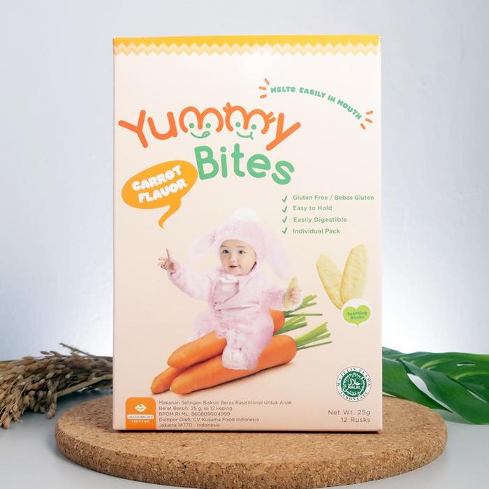 Gambar Baru Yummy Bites Baby Rice Snack Sehat Anak Pelengkap Mpasi Babyshop - carrot dari babystore486 undefined 3 Tokopedia
