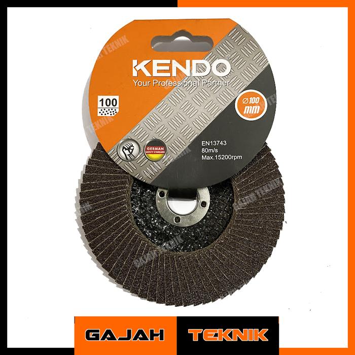 Gambar KENDO Flap Disc Mata Gerinda Amplas 80 & 100 - 100 dari Armada Teknik SMG undefined Tokopedia